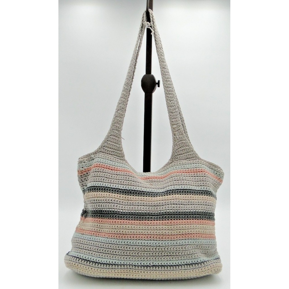 The Sak Originals Multicolor Crochet Hobo Shoulder Bag – Boho Slouchy Tote Purse